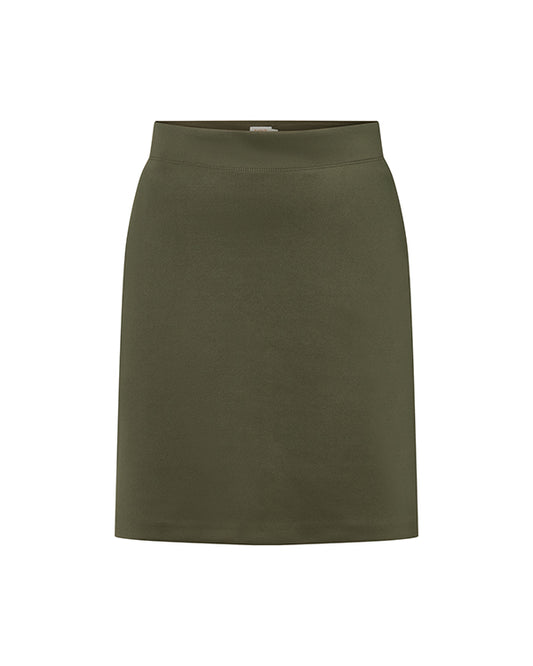 Jersey kjol - Olivgrön